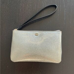 Kate Spade Glittering Silver Wristlet
